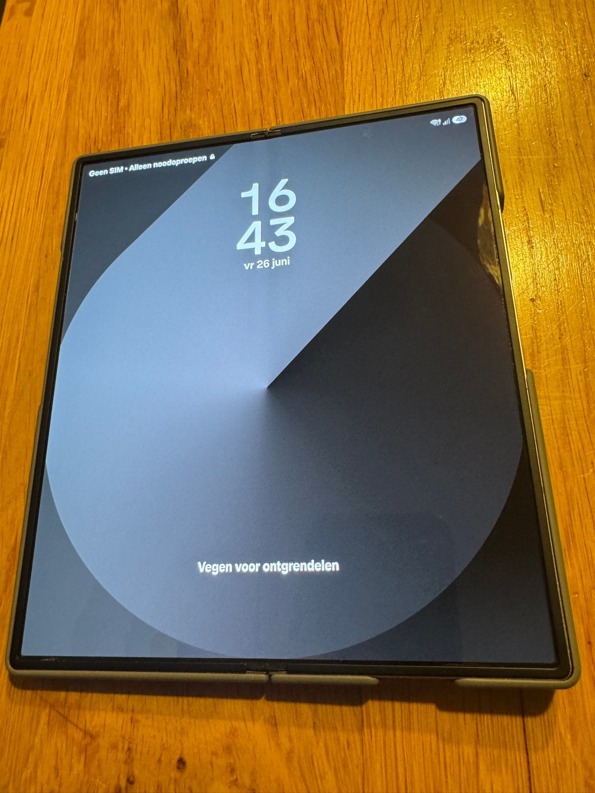 Samsung Galaxy Z Fold 6 - Nieuwstaat met hoesje accu 99%, Ophalen, Zwart, Touchscreen, Zo goed als nieuw