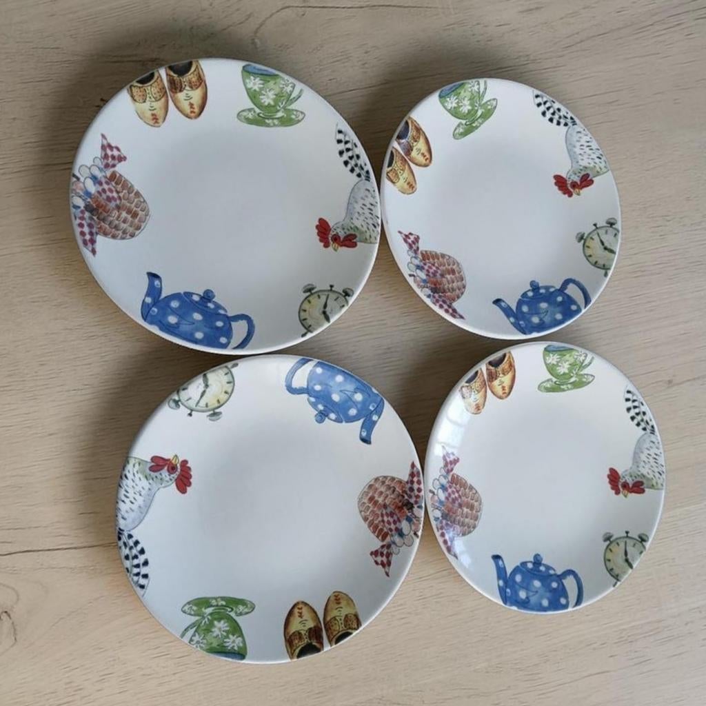 Alie Kruse kolk Landleven grote borden diameter 26.5 cm, Ophalen of Verzenden, Overige stijlen, Bord(en)