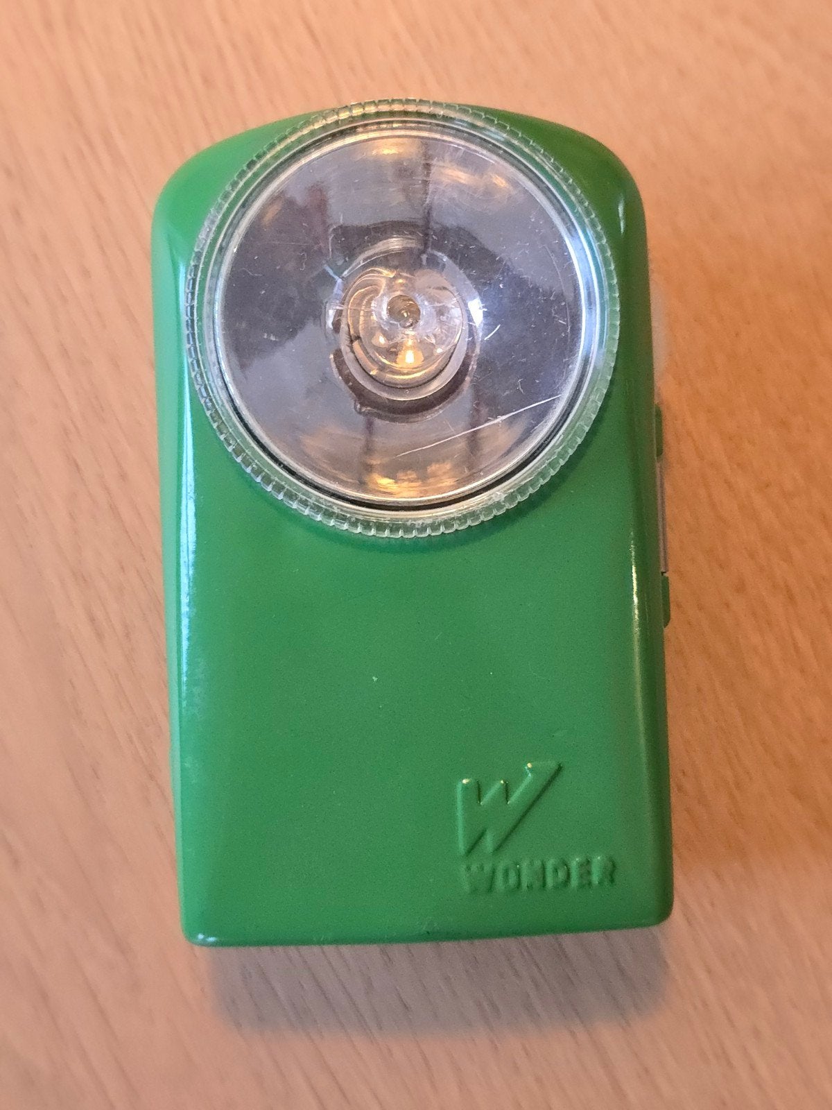 Antieke groene Wonder zaklamp €7,50, Antiek en Kunst, Ophalen of Verzenden