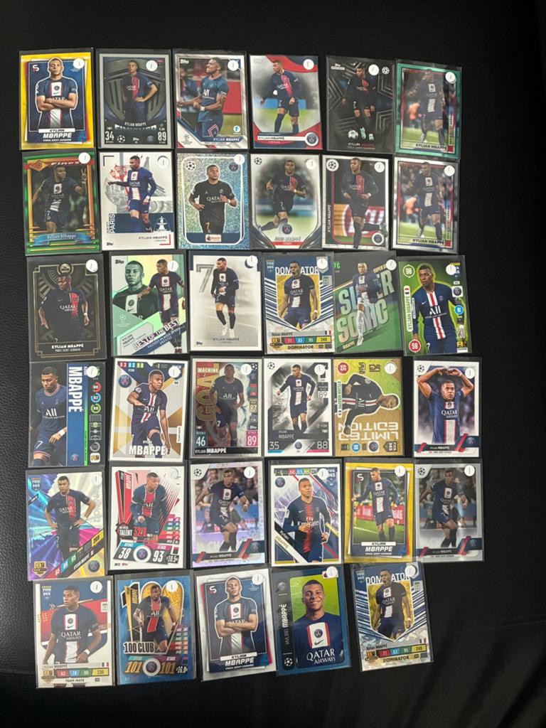Panini en topps Kylian mbappe psg 50 cent per stuk, Ophalen of Verzenden, Zo goed als nieuw, Plaatje