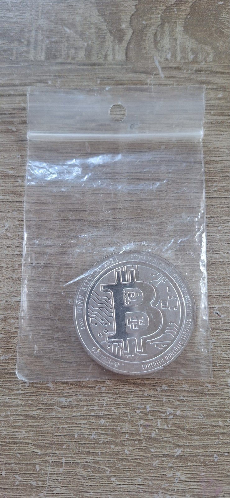 2 stuks 1 oz zilveren munt Bitcoin  2022, Ophalen, Zilver