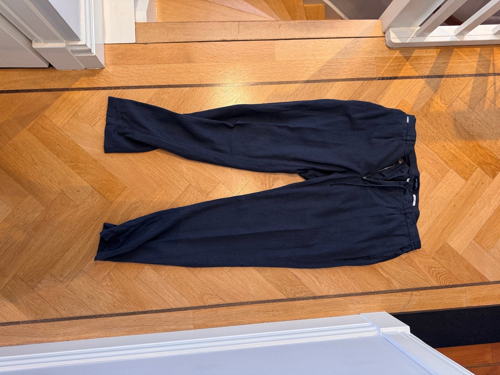 Mr Marvis The Linens - w38/L32 Comfortabele Linnen Broek, Ophalen of Verzenden, Zo goed als nieuw, Blauw