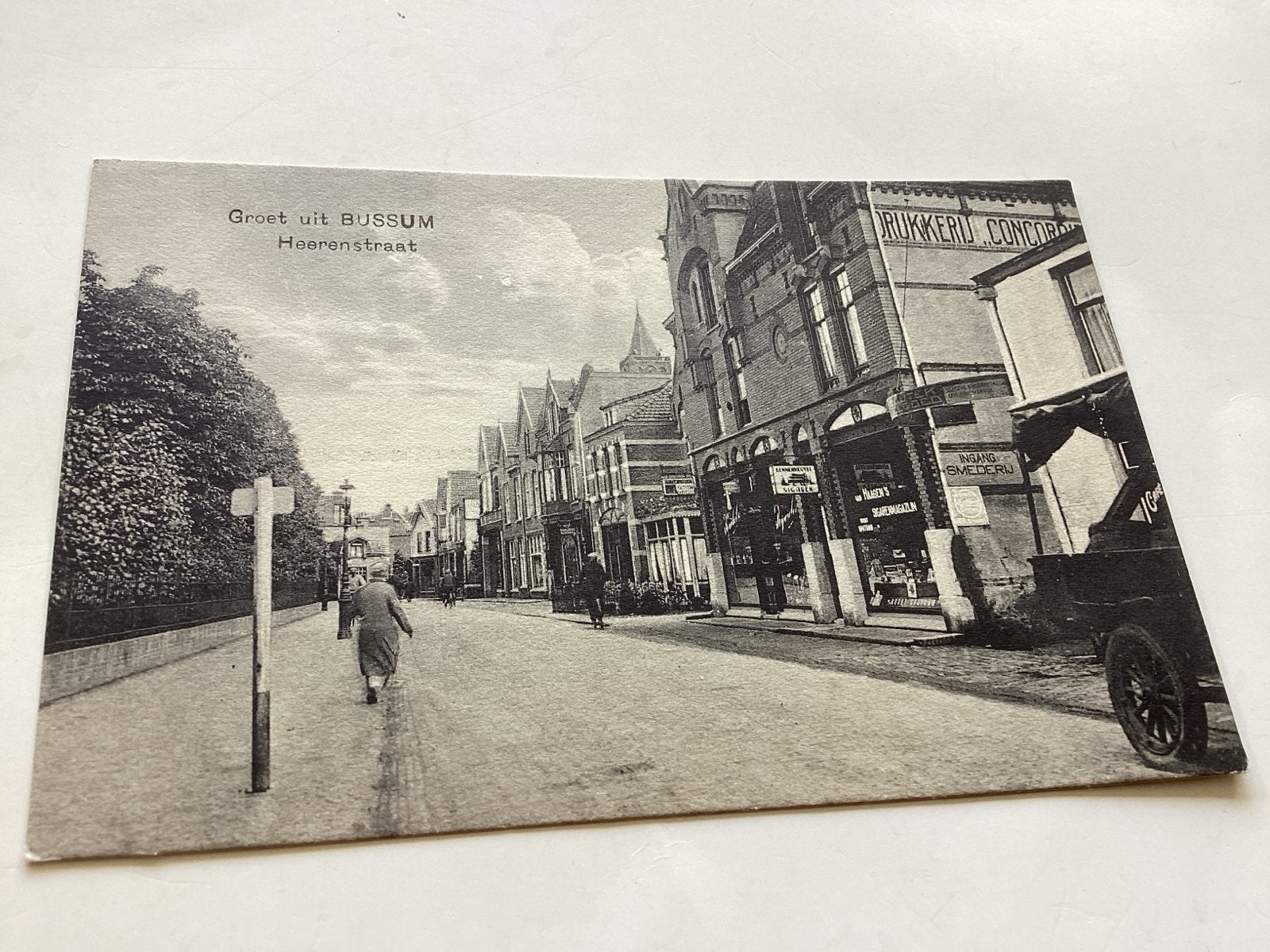 Oude Ansichtkaart Bussum, Heerenstraat - Voor 1920, Ophalen of Verzenden, Voor 1920, Ongelopen, Noord-Holland