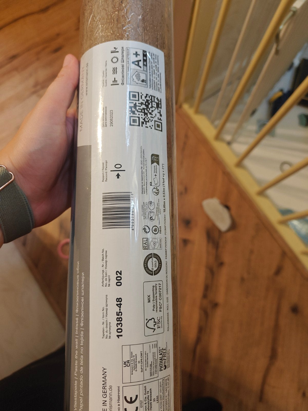 6 rollen brons glitter behang - Erismann 10385-48, Ophalen of Verzenden