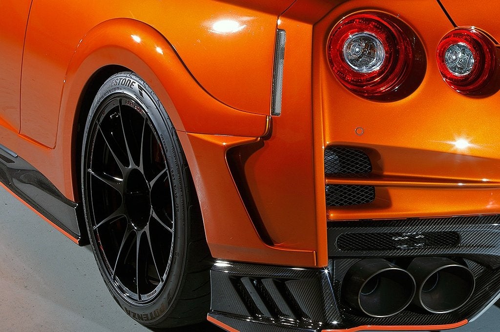 Top Secret Carbon fender wielschermen - Nissan R35 GTR GT-R, Ophalen of Verzenden