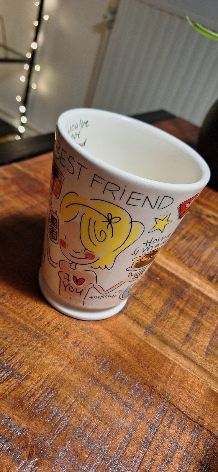 Blond Amsterdam mok, Overige typen, Zo goed als nieuw, Steen/keramiek, Meerkleurig