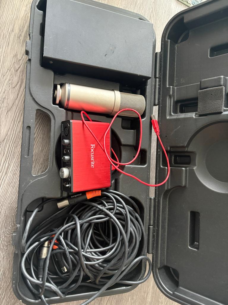 Rode NTK Microfoon met Focusrite Scarlett Interface, Ophalen, Gebruikt, Studiomicrofoon