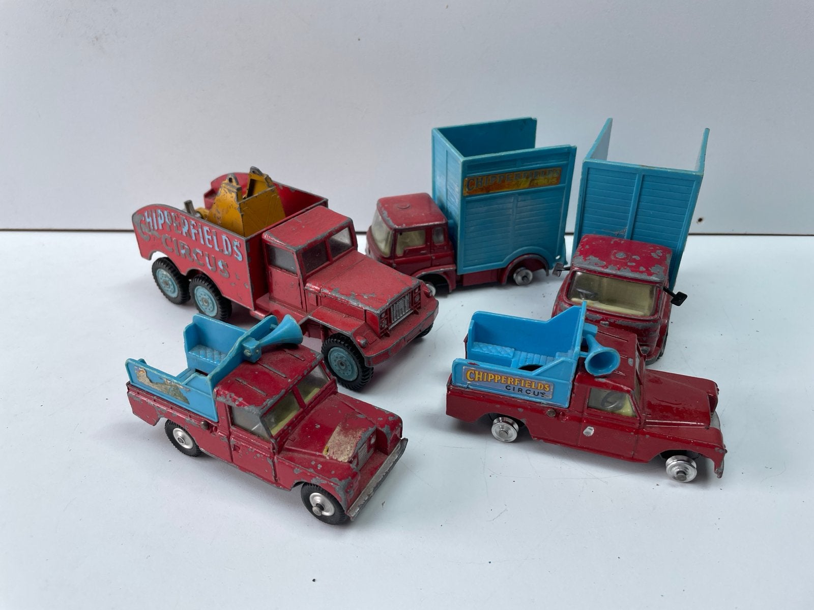 Loop of sloop 5x Corgi Toys Chipperfields Circus, Ophalen of Verzenden, Gebruikt