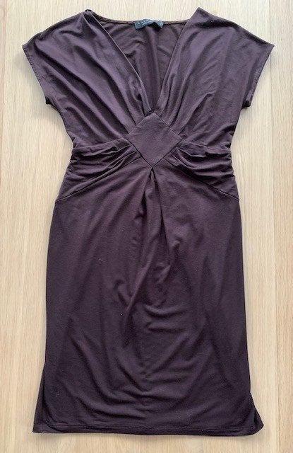 Zomer Jurkje van Twinset Simona Barbieri, maat S, zgan (R22), Maat 38/40 (M), Twinset, Bruin, Ophalen of Verzenden