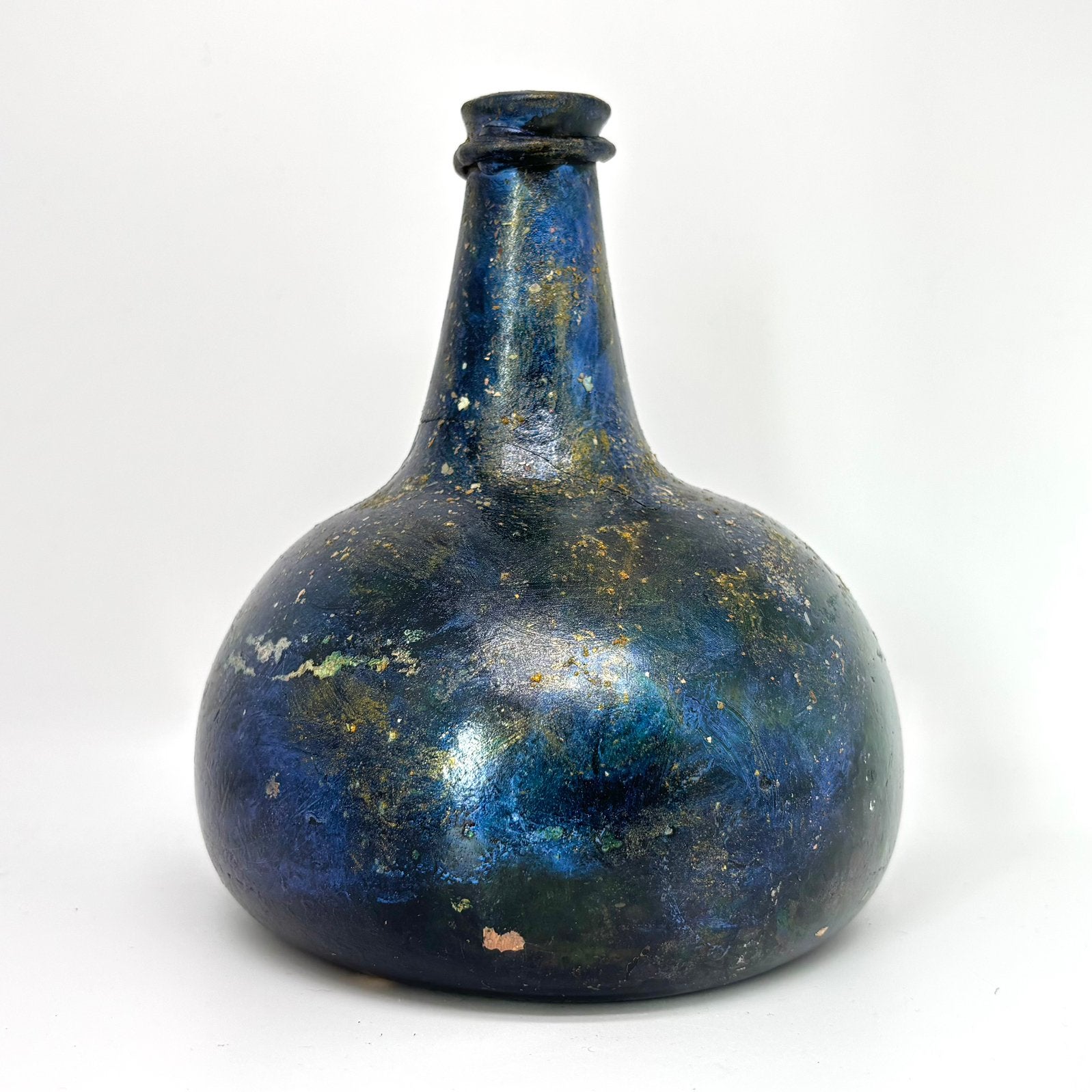 Kattekop fles - uienfles - 18e eeuw - bodemvondsten - fles, Antiek en Kunst, Antiek | Glas en Kristal, Ophalen of Verzenden