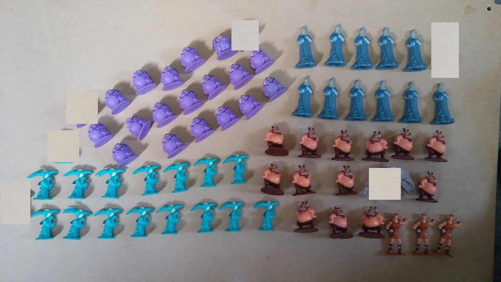 Disney Hercules Hades Phil figuren tekenfilm plastic set, Verzenden, Zo goed als nieuw