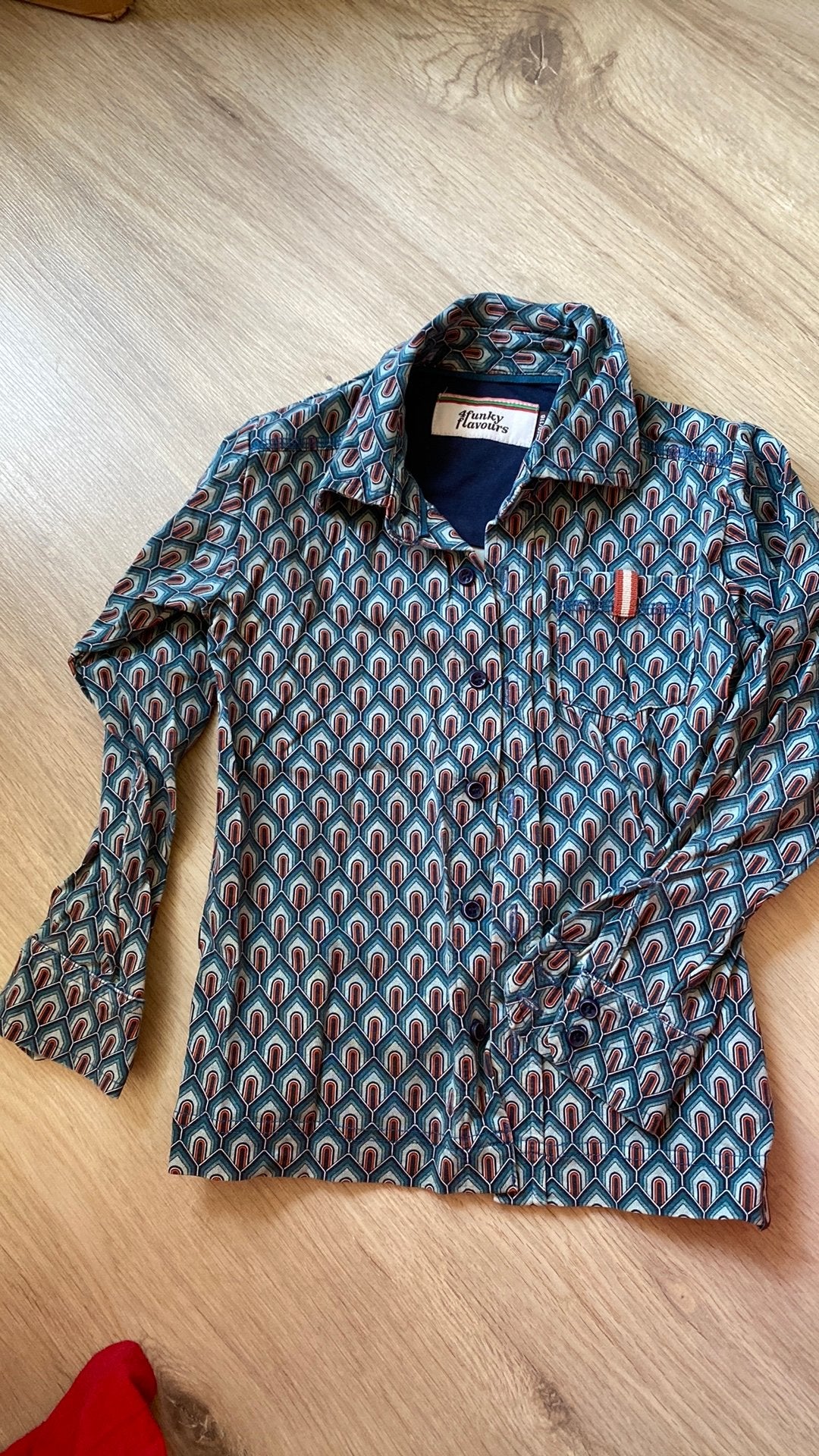 Overhemd maat 110/116 4FF, Ophalen of Verzenden, Zo goed als nieuw, Jongen, Overhemd of Blouse