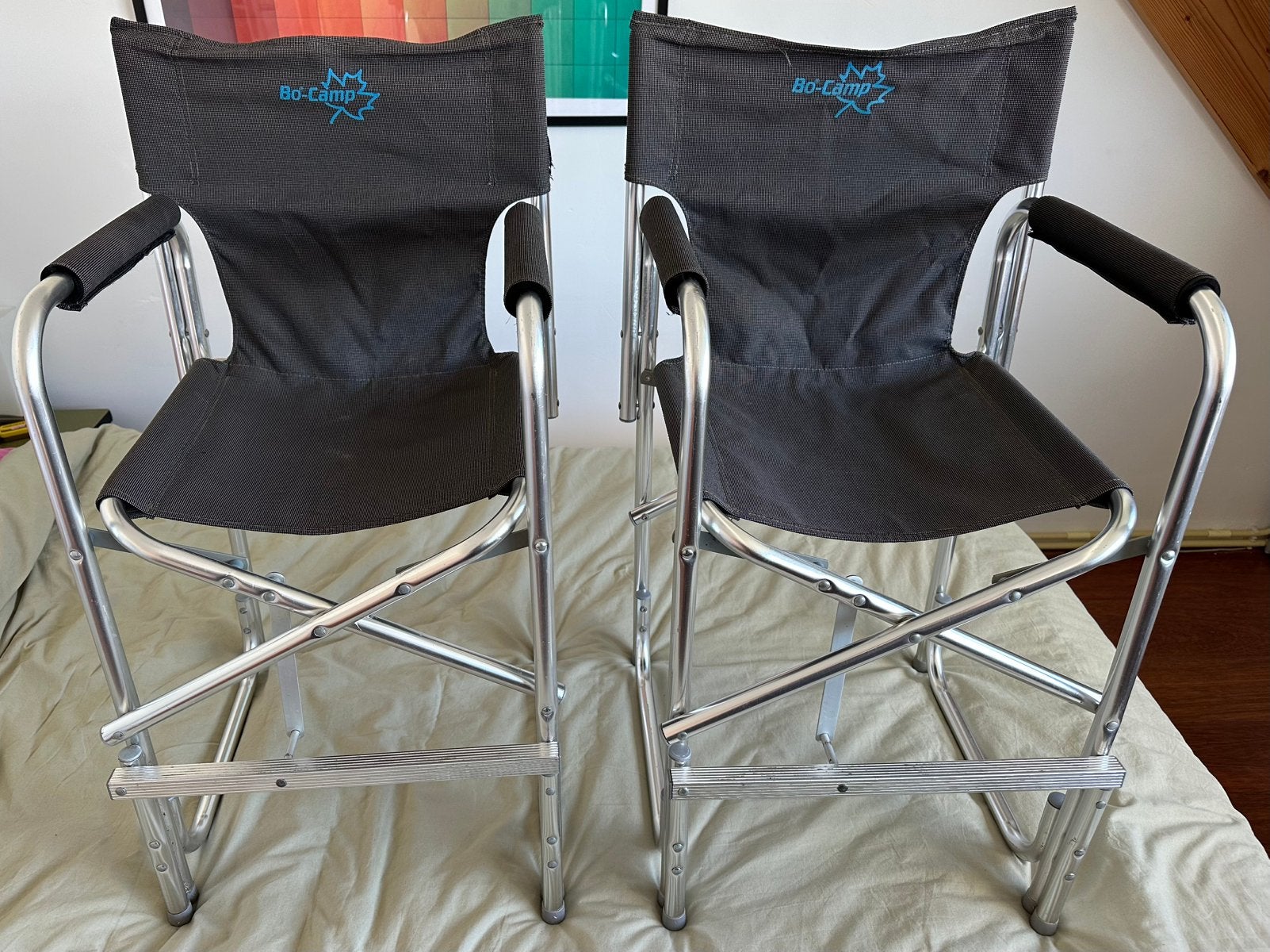 Bo-Camp kinder regisseursstoel hoge campingstoel (€40 p.s.), Ophalen of Verzenden, Gebruikt, Campingstoel