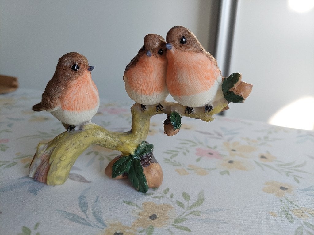 Beeld van "3 Vogels op tak" (NIEUW), Ophalen, Nieuw, Dier