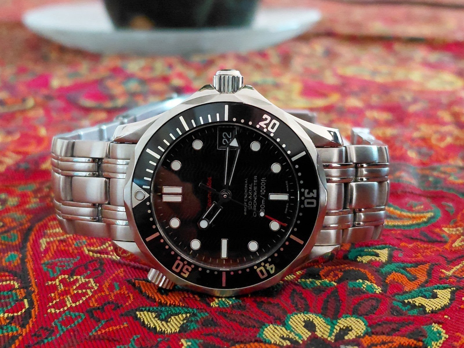 Omega Seamster Co-Axial, Staal, Staal, Polshorloge, Ophalen of Verzenden