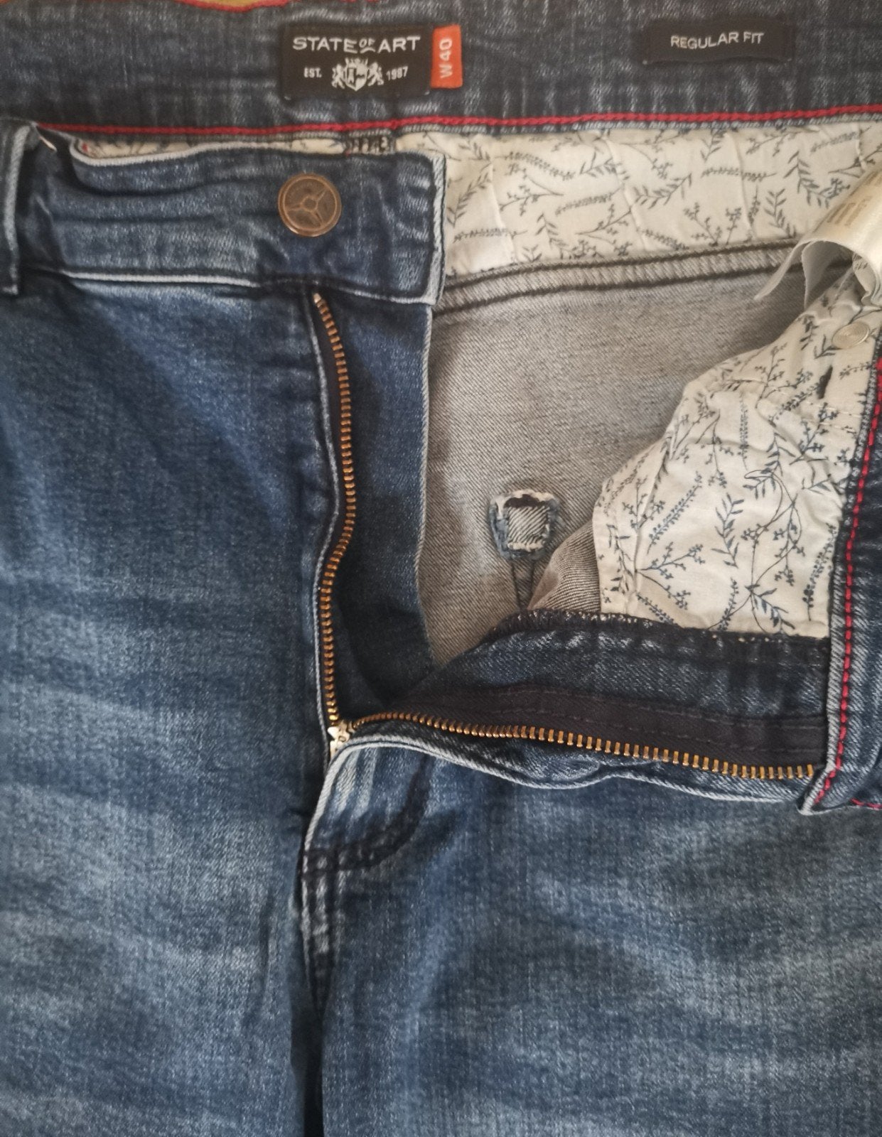 STATE OF ART Jeans short maat W40, State of Art, Zo goed als nieuw, Broek of Spijkerbroek, Verzenden
