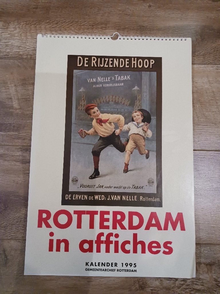 kalender "Rotterdam in affiches" (1995), Ophalen, Maandkalender, Nieuw