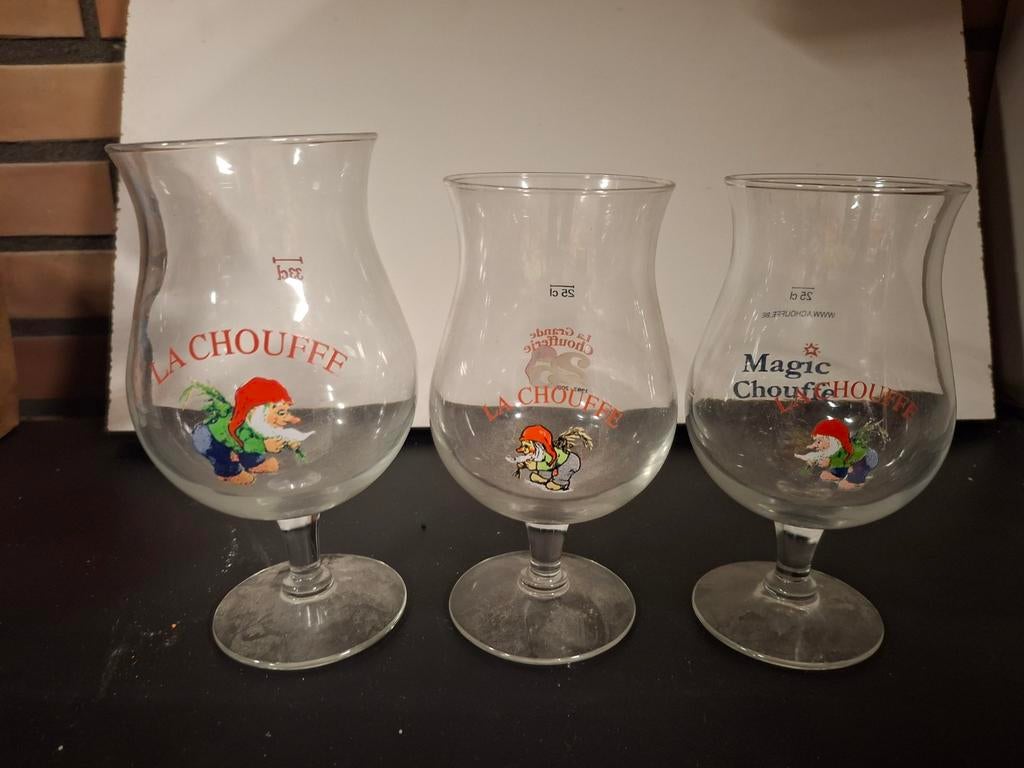 La chouffe bierglazen, Ophalen, Zo goed als nieuw, Glas of Glazen, Overige merken