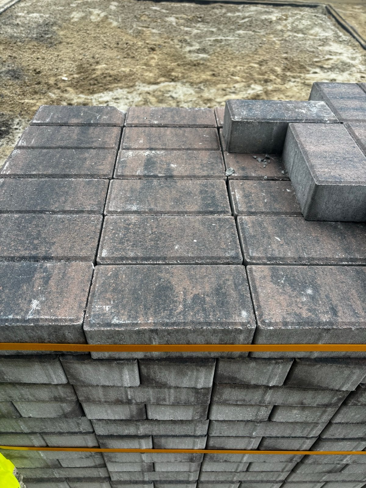betontegels/betonklinkers voor terras of oprit, Ophalen, Overige materialen, Gebruikt, Minder dan 20 cm