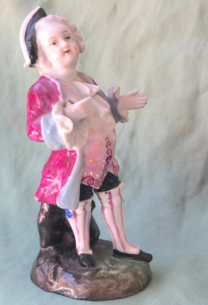 Antiek porselein beeldje Pique Fleur, Ophalen of Verzenden