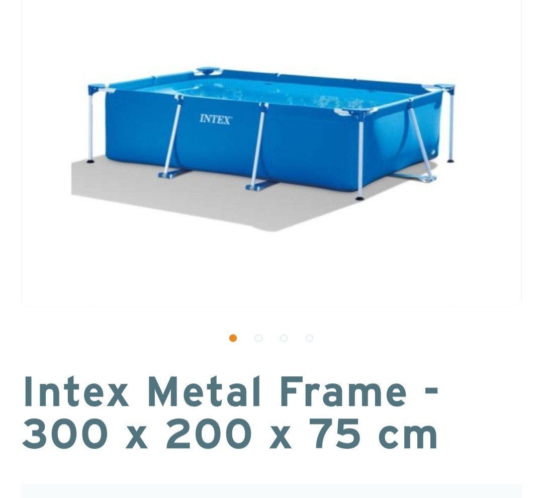 Intex zwembad 300 x 200 x 75, Tuin en Terras, Zwembaden, Ophalen, Gebruikt, Opzetzwembad, 200 tot 400 cm