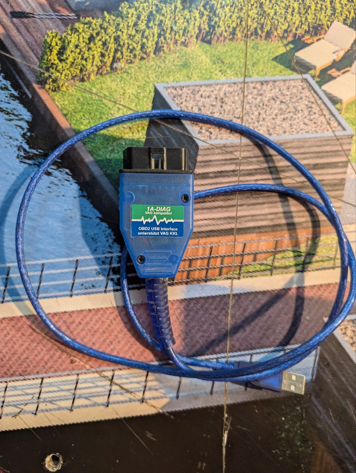 VAG OBD2 USB INTERFACE kabel VAG KKL diagnosekabel, Ophalen of Verzenden, Gebruikt
