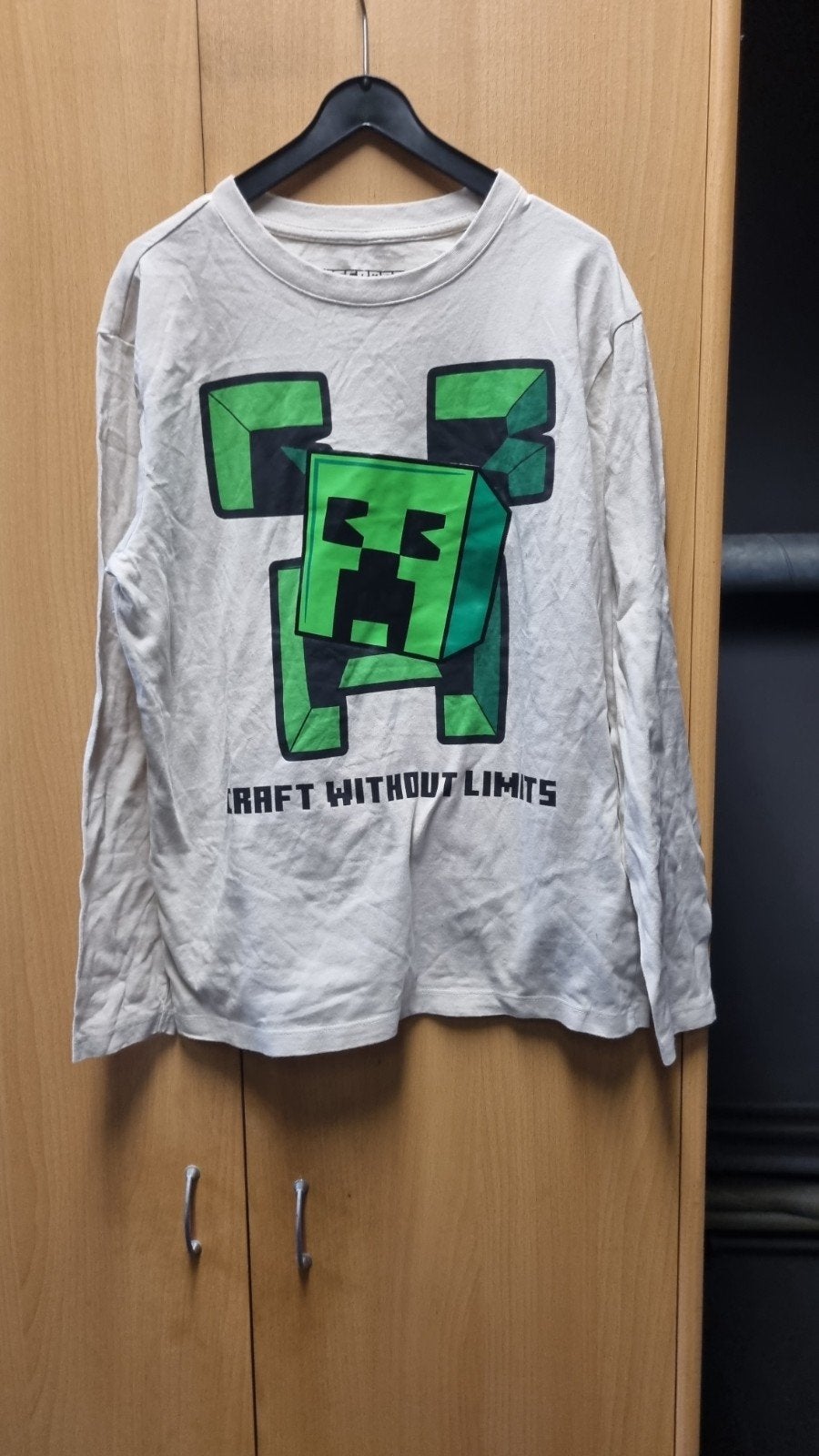 Minecraft shirtje 146/152 - Ideaal voor het najaar!, Kinderen en Baby's, Ophalen of Verzenden, Gebruikt, Jongen, Shirt of Longsleeve