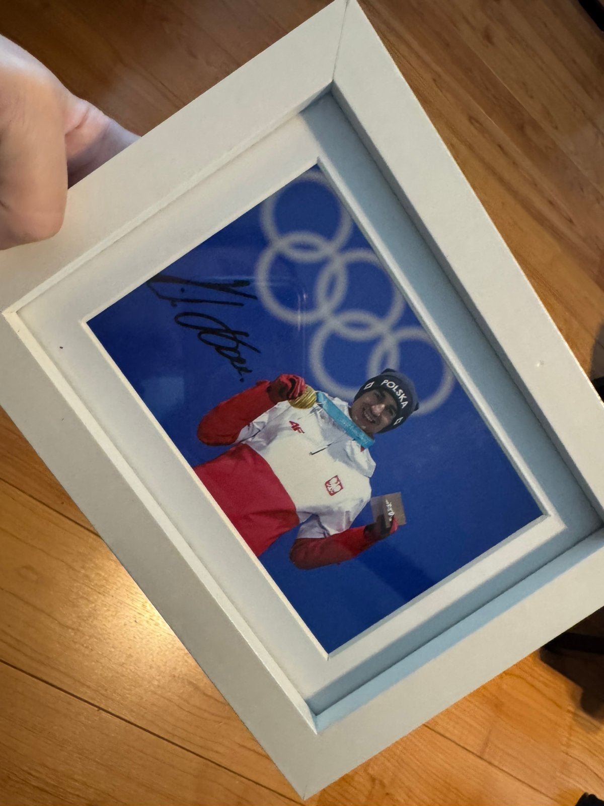 Poolse schansspringer Kamil Stoch, Ophalen of Verzenden, Hout