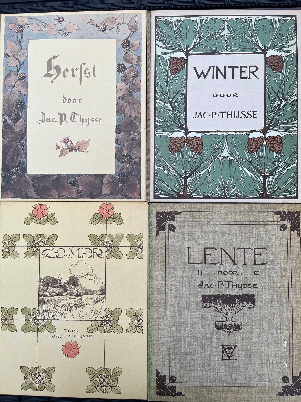Jac. P. Thijsse Verkade Albums: Lente, Zomer, Herfst, Winter, Boeken, Verzenden, Gelezen