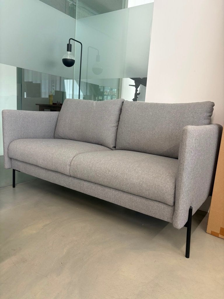 Moderne Grijze 2,5-zits Bank, Huis en Inrichting, Banken | Bankstellen, Ophalen, 150 tot 200 cm, Tweepersoons, 75 tot 100 cm