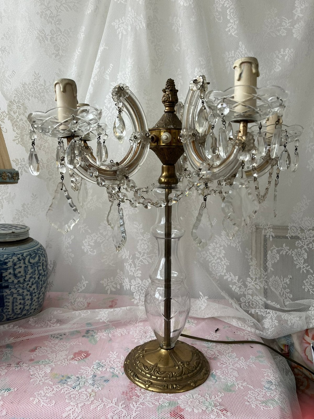 Maria theresia tafellamp, Antiek en Kunst, Ophalen