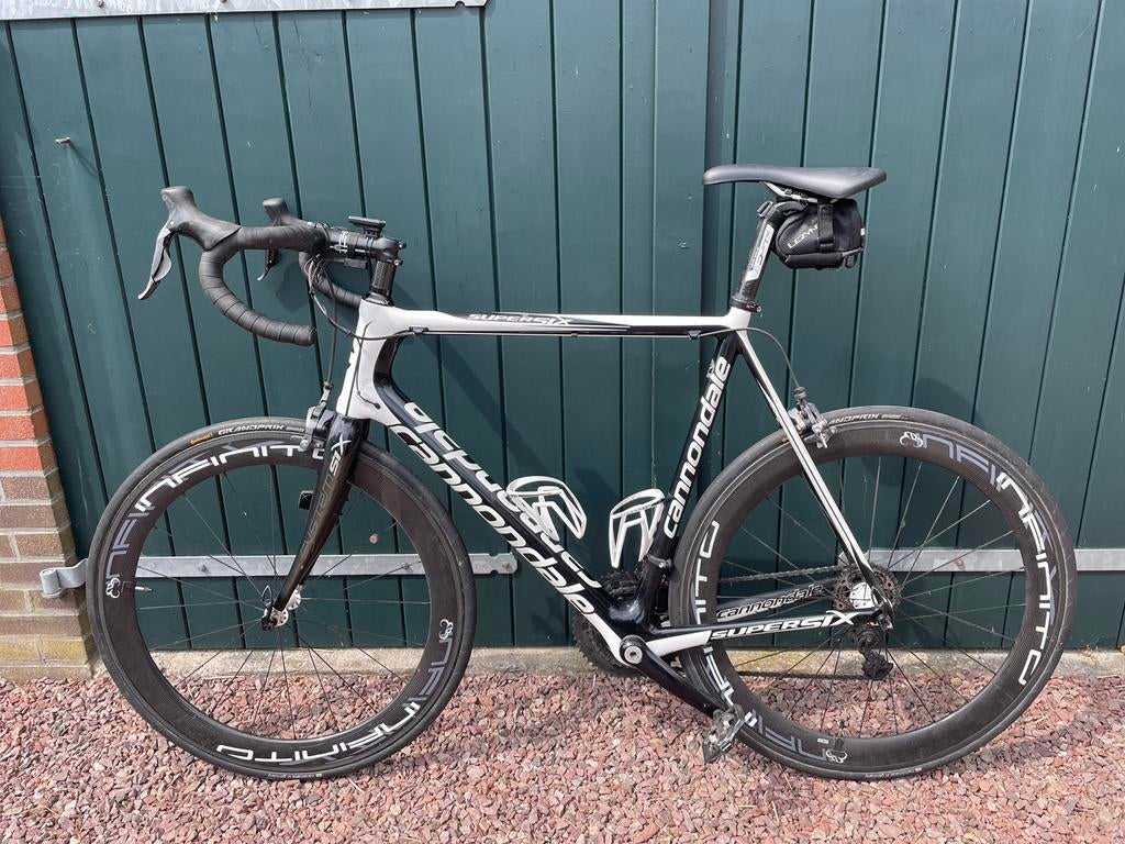 Cannondale Supersix Infinito velgen elektrisch schakelen, Carbon, Heren, Zo goed als nieuw, 57 tot 61 cm