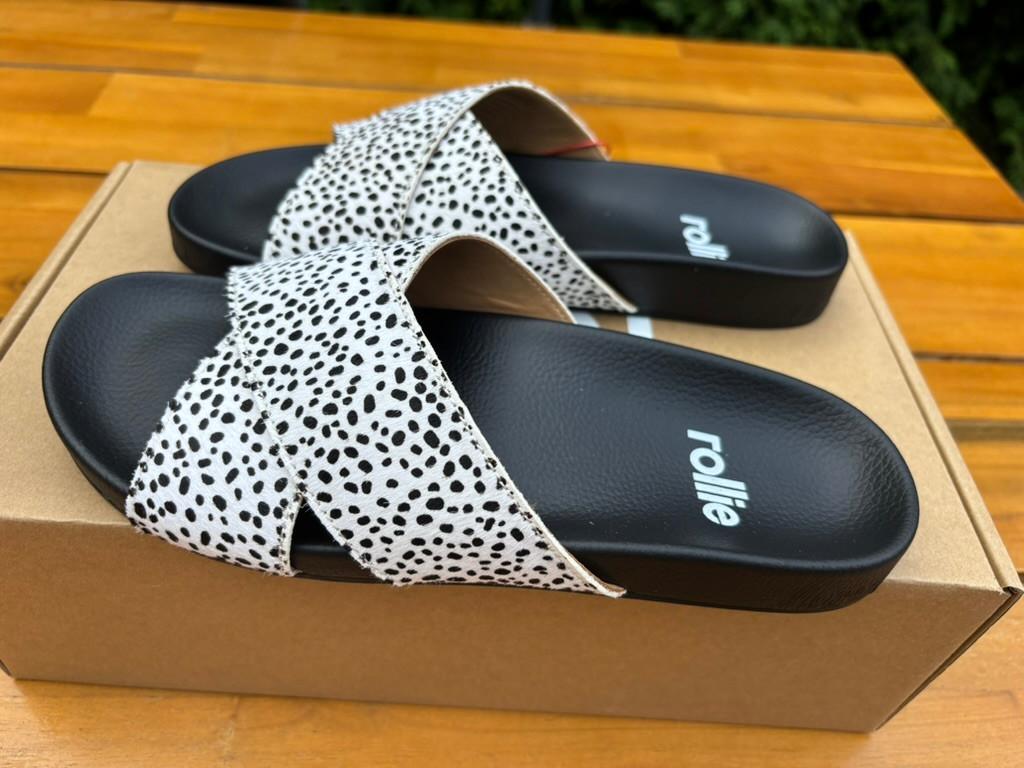 Rollie Tide Cross Slides slippers Snow Leopard Nieuw | Mt 37, Kleding | Dames, Schoenen, Slippers, Overige kleuren, Nieuw, Rollie