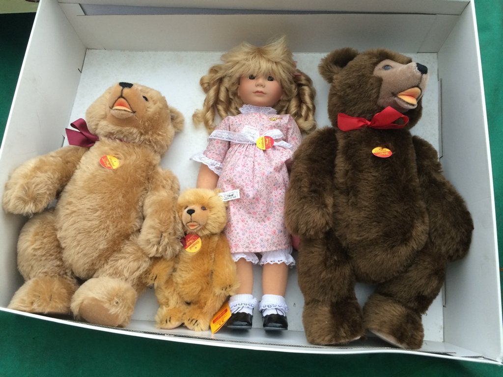 hele mooie set van Steiff ; Goldylocks met de 3 beren., Ophalen