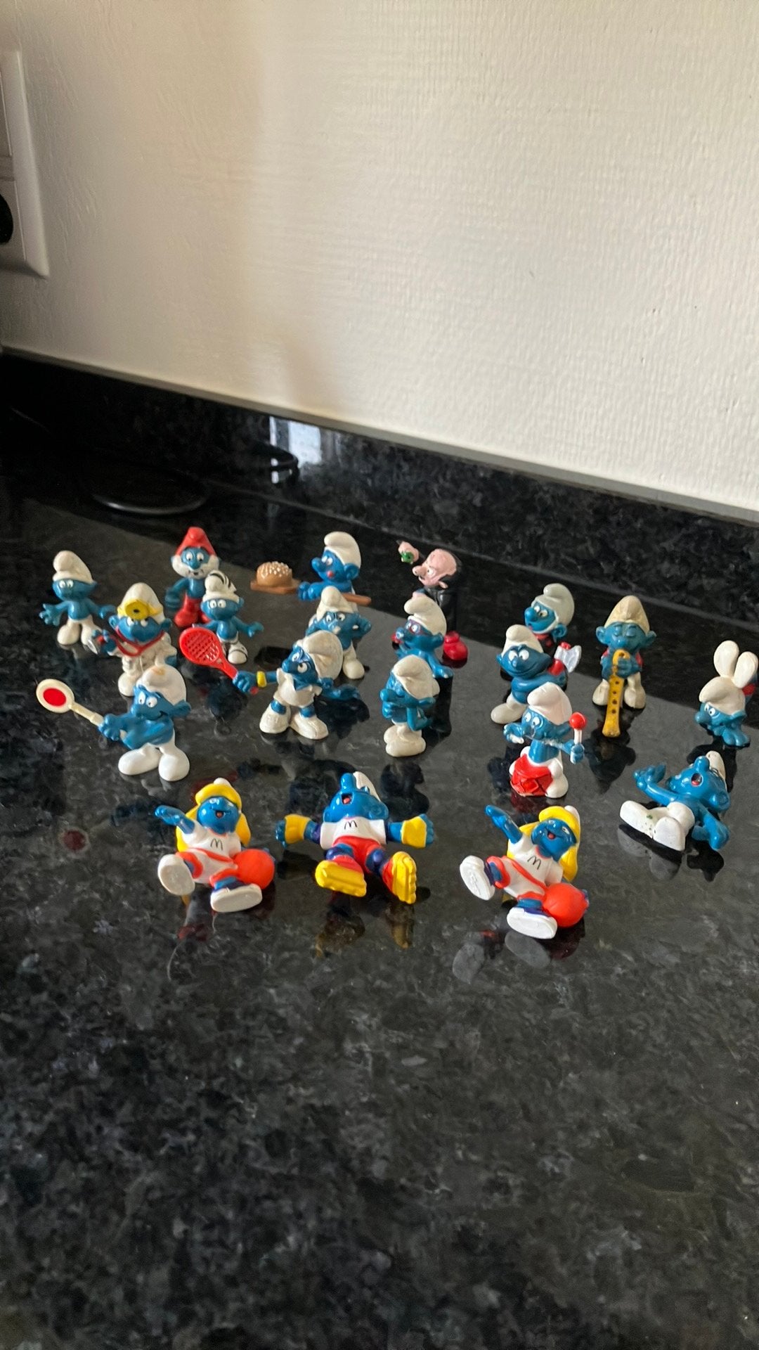 20 Oude Smurfen van verschillende merken, Verzamelen, Ophalen of Verzenden, Gebruikt, Verschillende Smurfen, Poppetje, Figuurtje of Knuffel