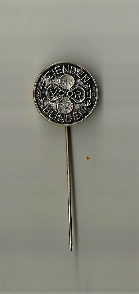 volmetaal speld ZIENDEN VOOR BLINDEN, Verzamelen, Ophalen of Verzenden, Overige onderwerpen, Speldje of Pin