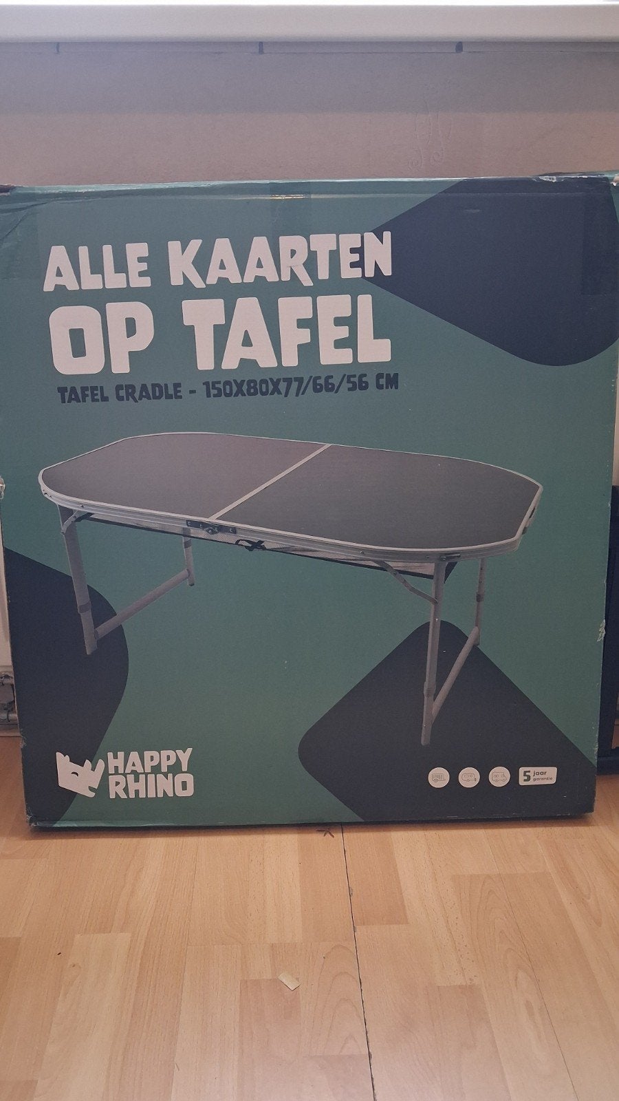 Happy Rhino Inklapbare Tafel Cradle - Nieuw in doos, Ophalen, Nieuw