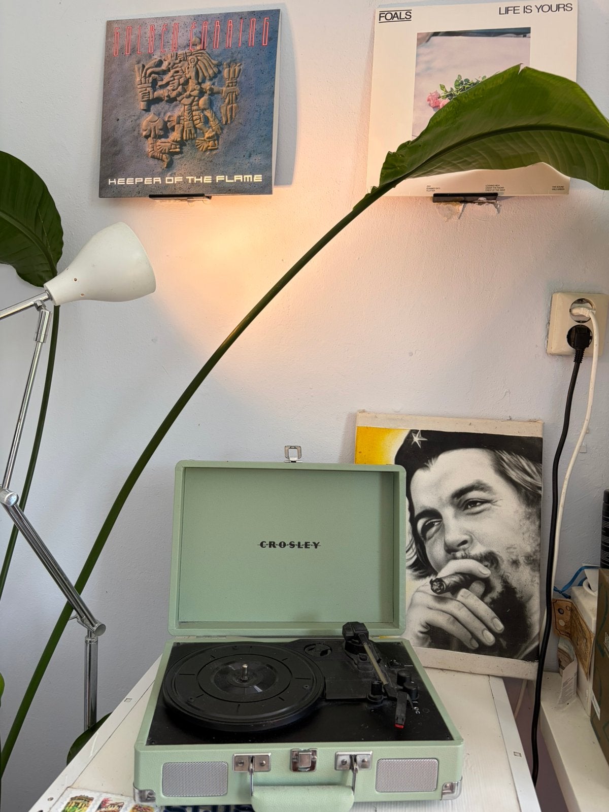 Crosley Cruiser Plus CR8005F Mintgroen, Pitch-regelaar, Zo goed als nieuw, Platenspeler, Ophalen