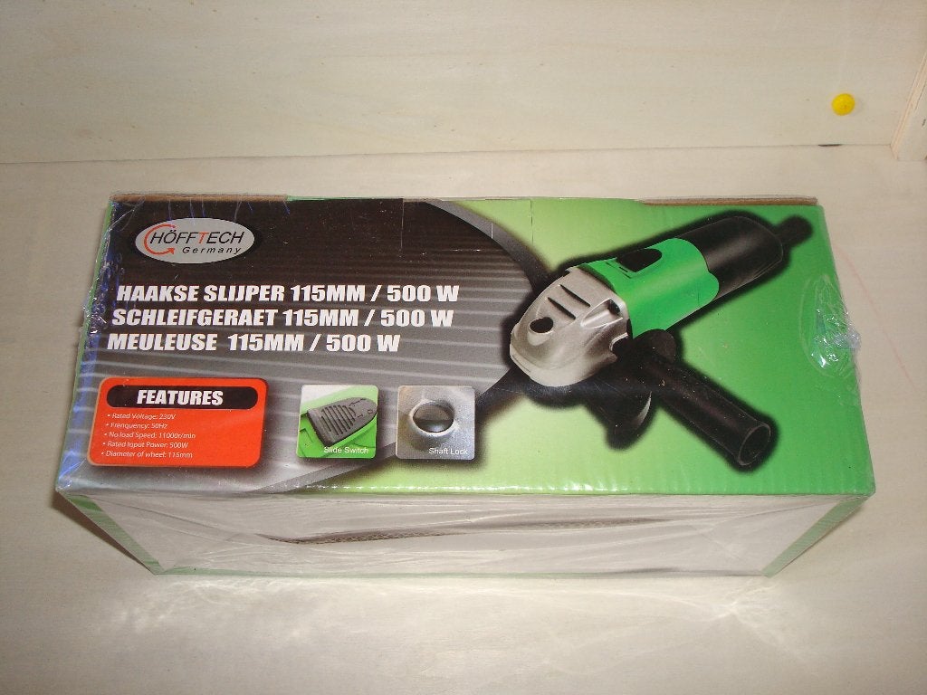 Haakse slijptol 115 mm / 500 watt Nieuwe Actie!! Actie, Ophalen, Nieuw, Minder dan 700 watt, Haakse handslijpmachine