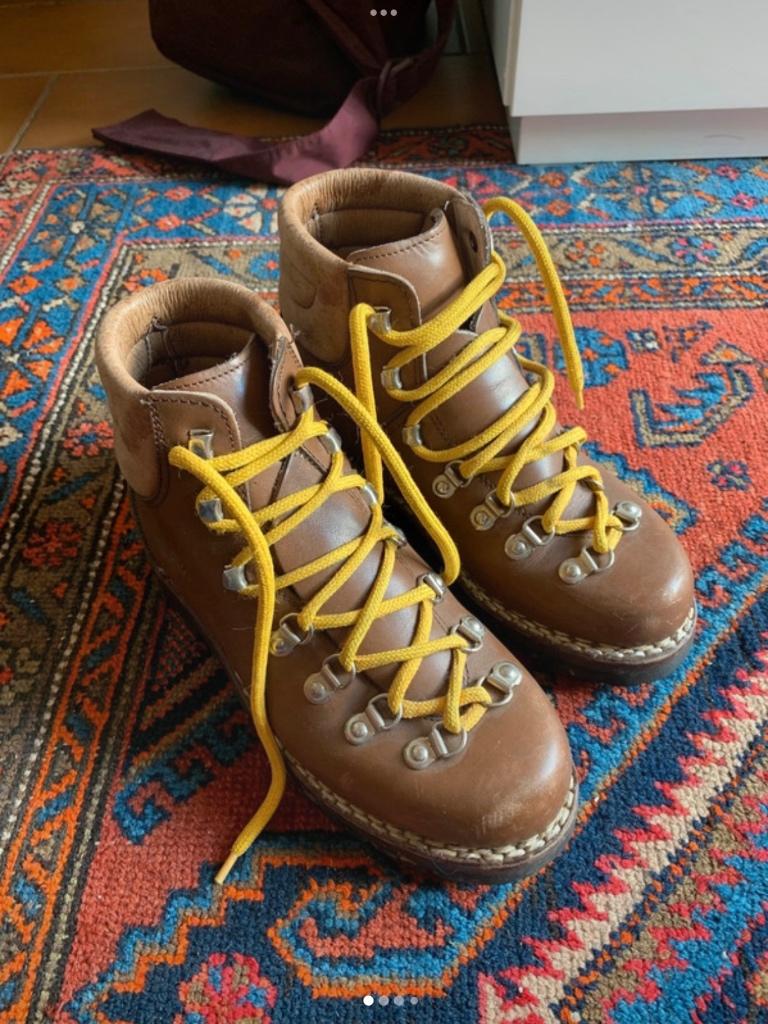 Vintage Hiking Leather Vibram Boots, Vibram, Bruin, Zo goed als nieuw, Wandelschoenen