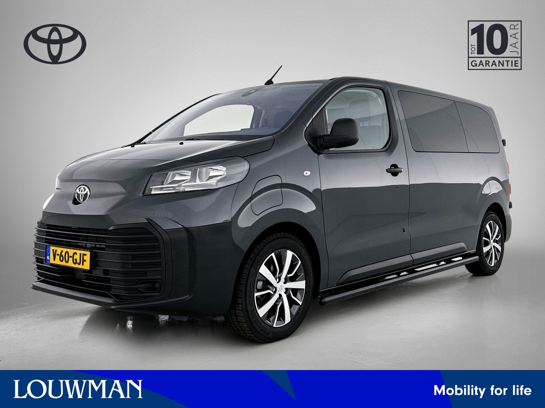 Toyota PROACE Electric Worker Challenger Extra Range 75 kWh, Zwart, Origineel Nederlands, 75 kWh, 349 km
