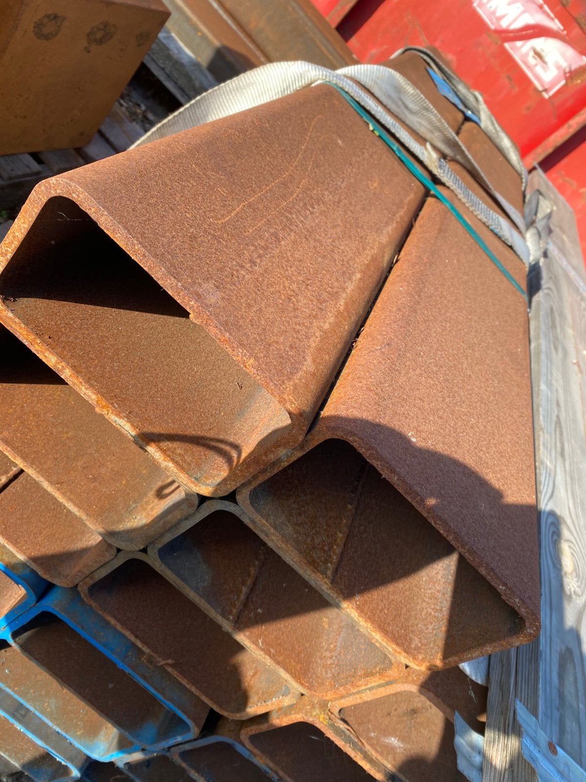 Kokers 180 x 100 x 8 staal, Doe-het-zelf en Verbouw, Metalen, Ophalen, Zo goed als nieuw