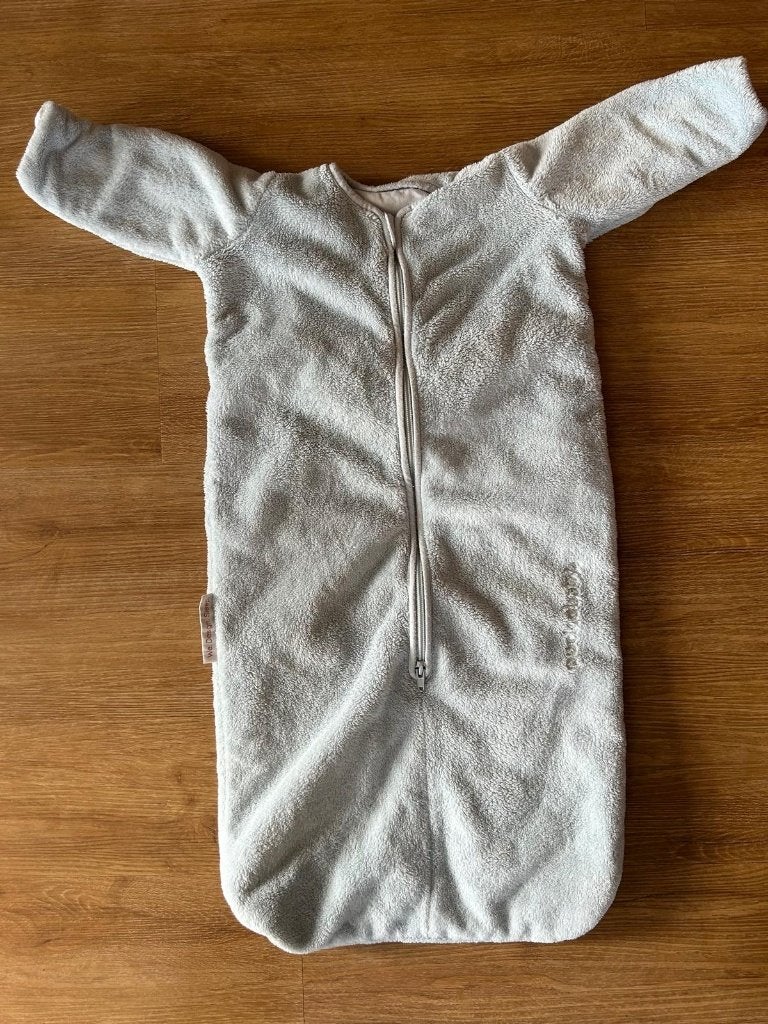 Slaapzak winter new born bag teddy Puckababy lichtblauw, Kinderen en Baby's, Dekens, Slaapzakjes en Inbakerproducten, Gebruikt