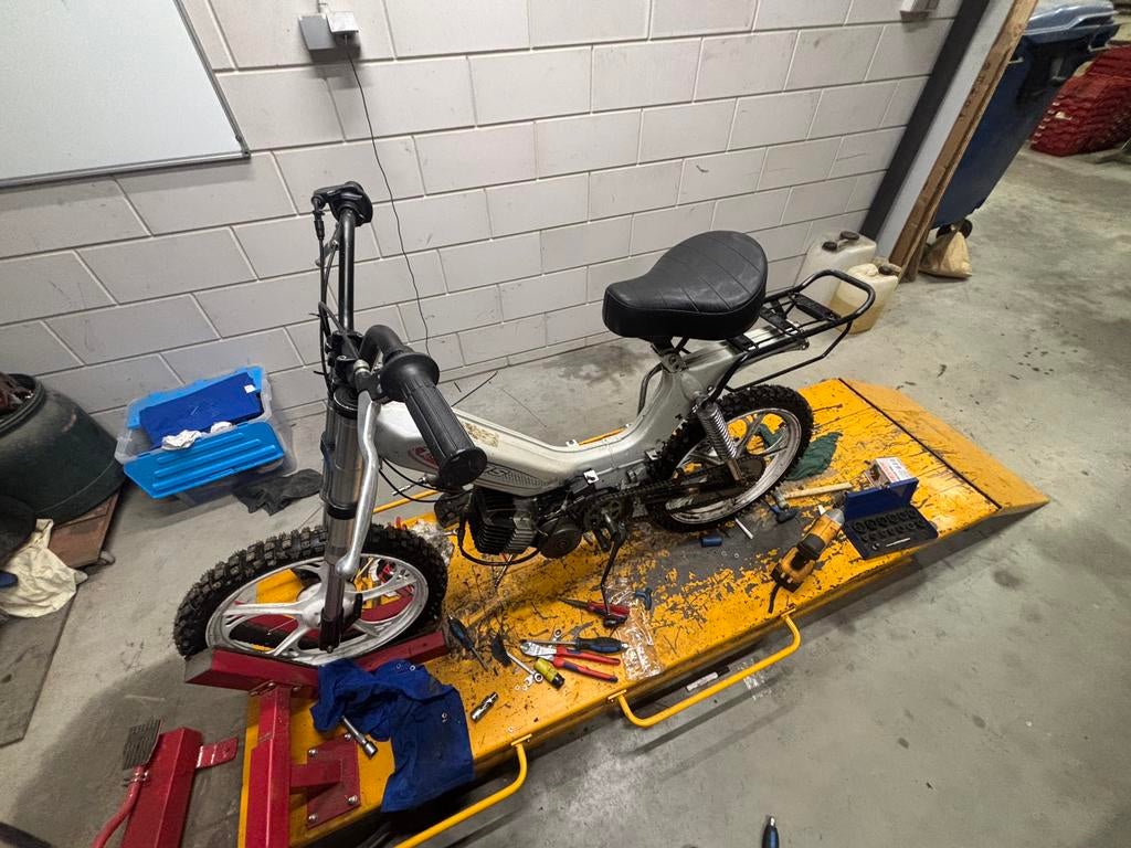 Tomos 50 cc airsal blauw kenteken, Ophalen, Gebruikt, Maximaal 45 km/u, 2 versnellingen