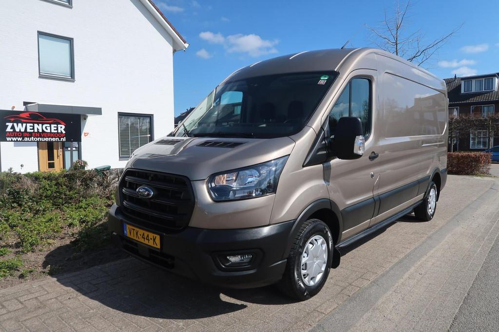 Ford Transit 310 2.0 TDCI L3H2 CAMERA|TREKHAAK|AIRCO|CRUISEC, Stof, 4 cilinders, Beige, Origineel Nederlands