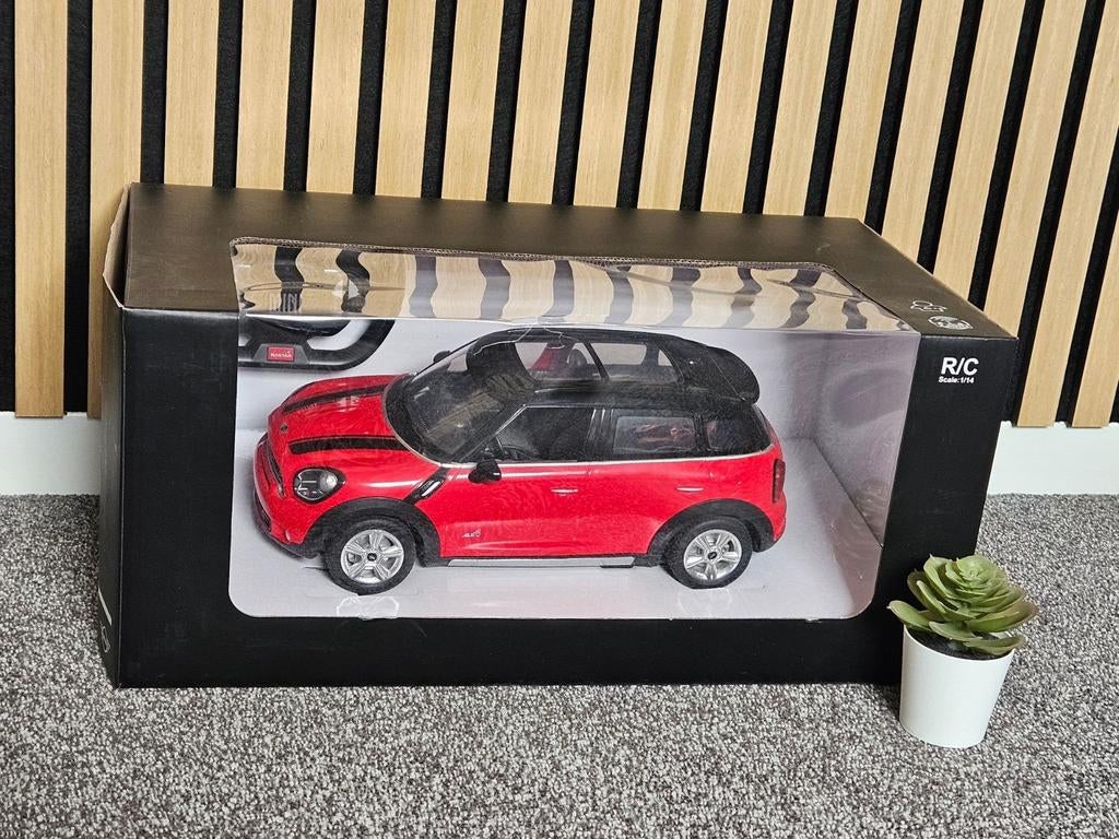 Bestuurbare Mini Cooper R/C Auto - Rood oplaadbaar, Hobby en Vrije tijd, Modelbouw | Radiografisch | Auto's, Elektro, Ophalen of Verzenden