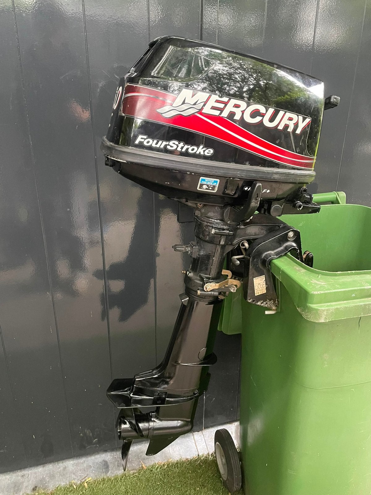 Mercury 5PK 4 takt kortstaart buitenboordmotor, Watersport en Boten, Buiten- en Binnenboordmotoren, Ophalen, Zo goed als nieuw