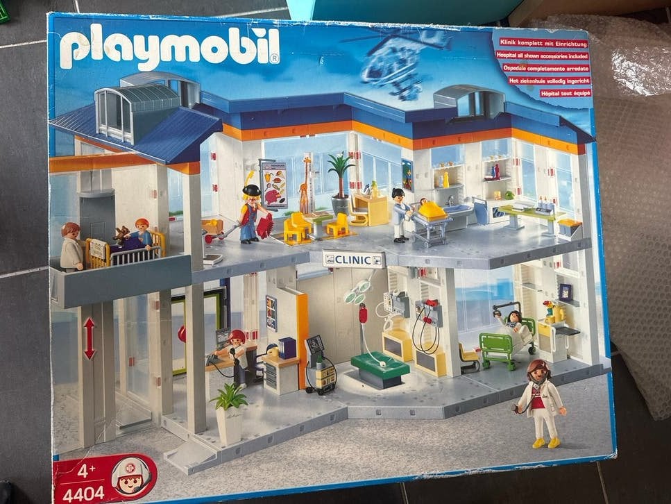 Playmobil 4404 Ziekenhuis met originele doos, Kinderen en Baby's, Ophalen, Gebruikt, Gebouw, Complete set
