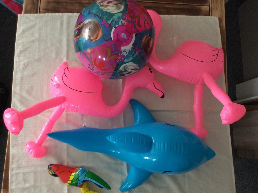LEUKE OPBLAAS FIGUREN, Hobby en Vrije tijd, Feestartikelen | Verhuur, Ophalen of Verzenden, Gebruikt