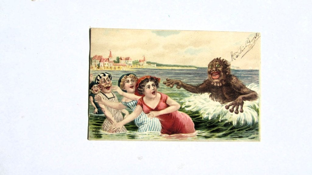 Zeemonster !!!, Ophalen, Voor 1920, Gelopen, Overige thema's